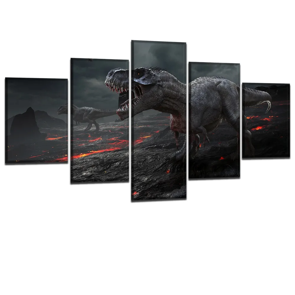 5 панелей из вулканической породы фотографии высшее Номинальная Печать холст