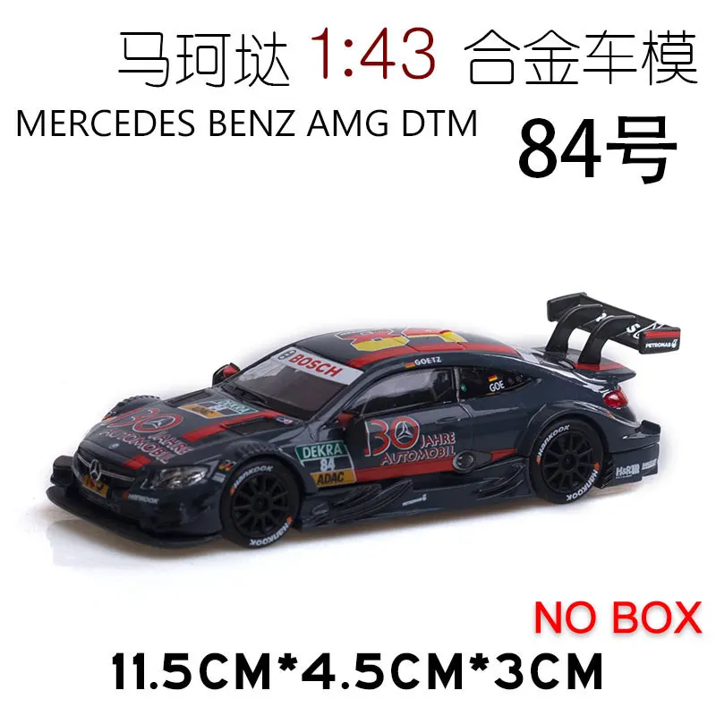 1:43 декаст модель автомобиля benz DTM гоночный автомобиль Потяните цветок модель сплава спортивный автомобиль игрушка украшение детская игрушка машина подарок - Цвет: 84(No Box)