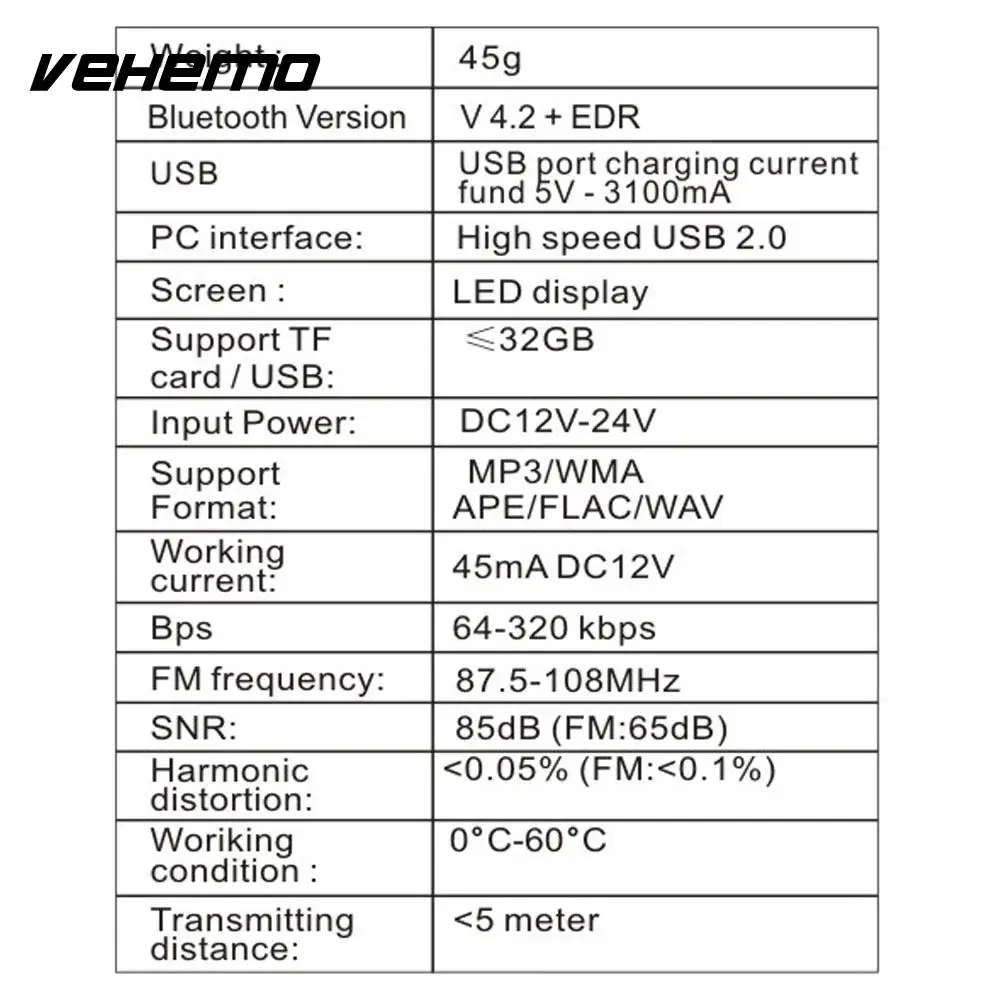 Bluetooth приемник fm-передатчик Громкая связь Универсальный fm-адаптер музыка