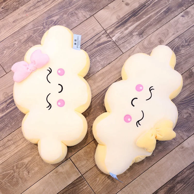 Мягкая плюшевая подушка с милой улыбкой и белым облаком, Kawaii Cloud, мягкие плюшевые игрушки для детей, детские подушки, подарок для девочек