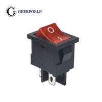 5 pcslot kcd1 2115 led 4 pin 250v 6a boat switch spst onoff snap in rocker position light switch
