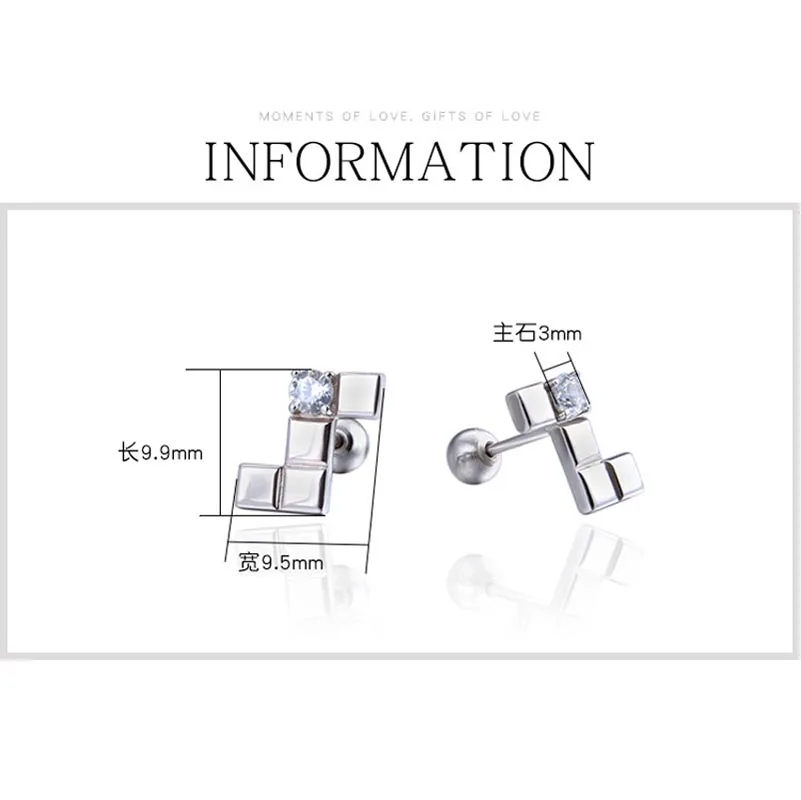 Красный ёлки бренд 925 стерлингового серебра серьги модное ювелирное изделие ОПТ