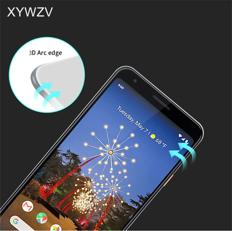 3D изогнутое стекло Google Pixel 3A защита экрана размера Xl закаленное 3a XL полное клеевое