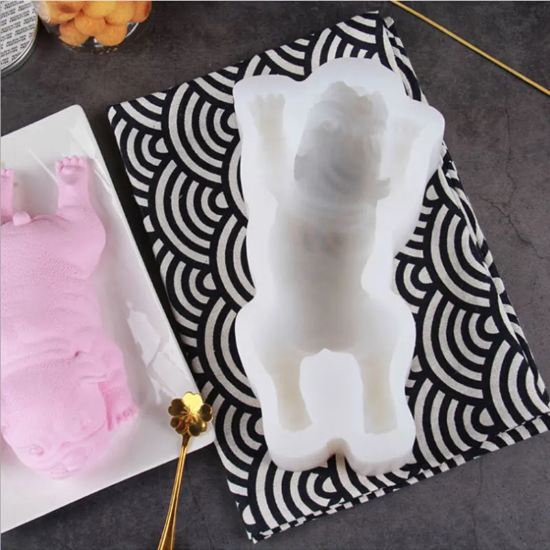 Милый мультфильм собака силиконовая форма мусс торт 3D шар пей украшение
