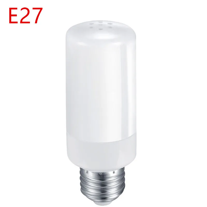 Светодиодный светильник с пламенем E27 E14 B22 SMD2835, 5 Вт, 9 Вт, AC85-265V, 1400-1600 K, режим третьей передачи, имитационный динамический светильник с пламенем - Испускаемый цвет: E27