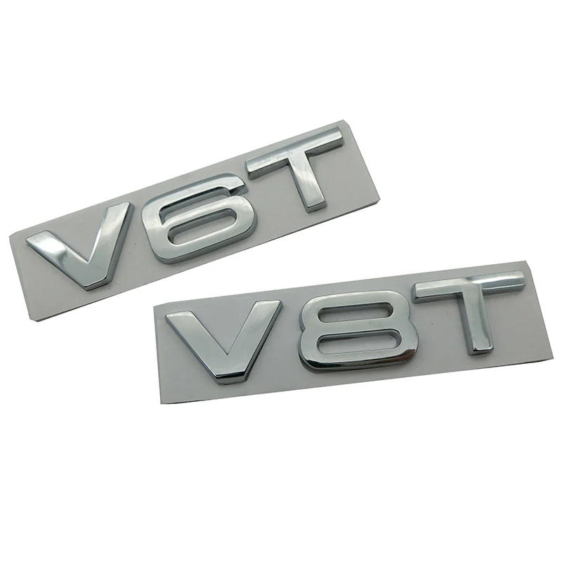 Автомобильное моделирование 3D V6 V8 T Логотип двигателя багажник сзади значка