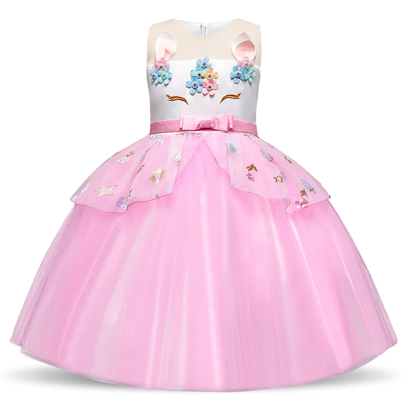 Baby Girls Dress Unicorn Tutu Pastel Rainbow Princess Birthday Party Children Kids Halloween Costume | Детская одежда и обувь