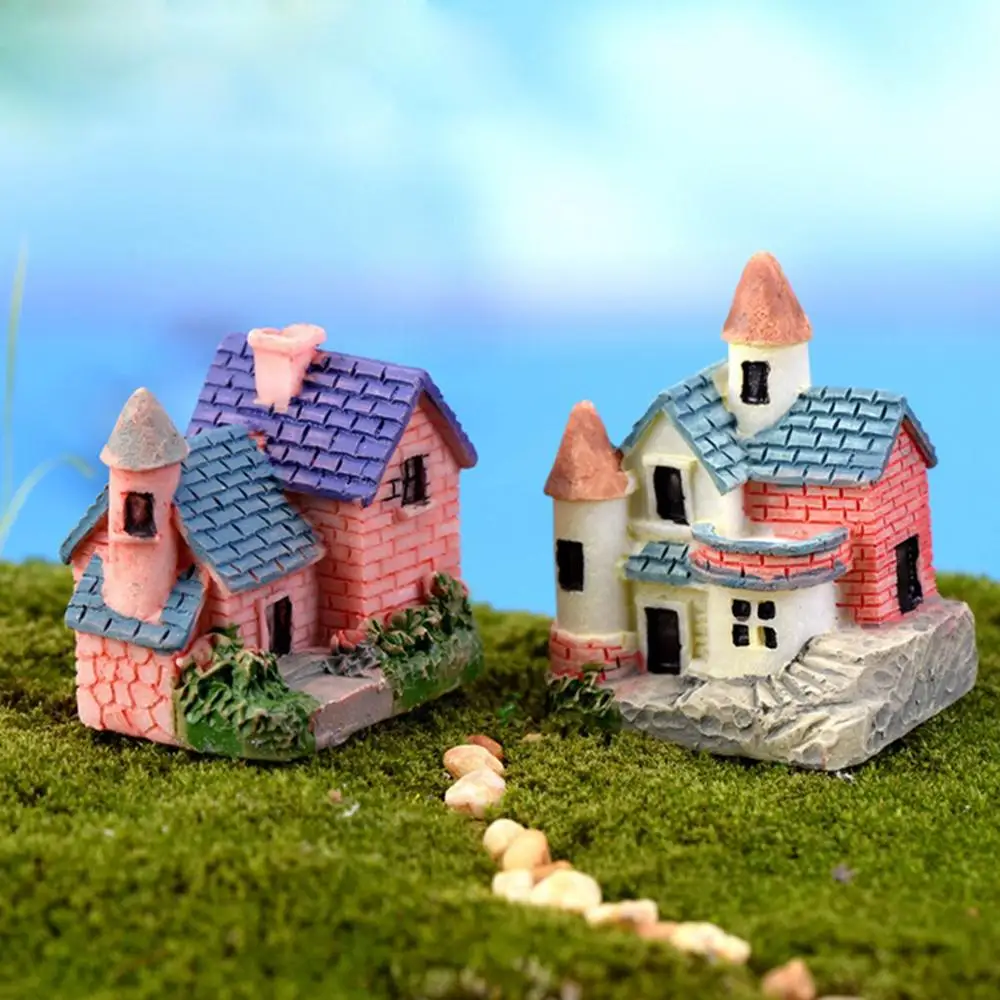 Миниатюрный каменный дом для самостоятельной сборки 4 шт./лот миниатюрный пейзаж