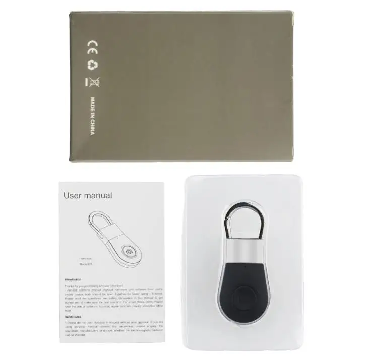 Black with box Портативный мини-отслеживающий искатель авто автомобиль Домашние животные дети мотоцикл трекер беспроводной Bluetooth трекер анти-потеря умный Брелок Трекер - Цвет: Black with box