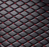 black red wire Lsrtw2017 волоконно-кожаный автомобильный коврик для chevrolet Cavalier - Название цвета: black red wire