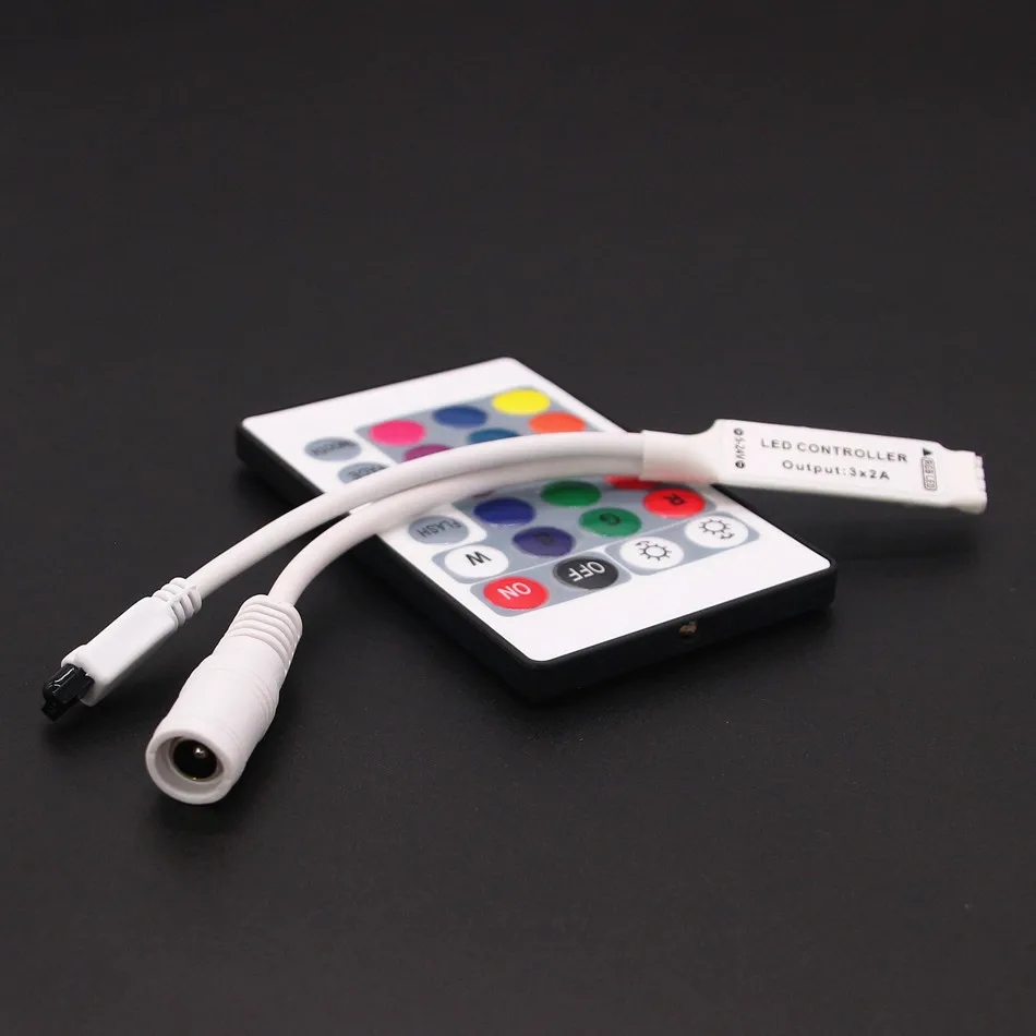 DC 12 V 24Key Мини светодиодный RGB инфракрасный пульт дистанционного управления