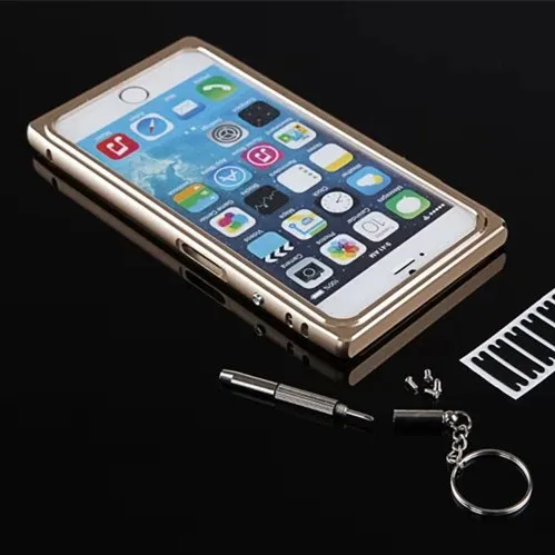 Роскошный стильный чехол для мобильного телефона iPhone 6 4,7 деревянная задняя крышка корпуса роскошная металлическая рамка для iPhone 6S Plus 5,5 дюймов