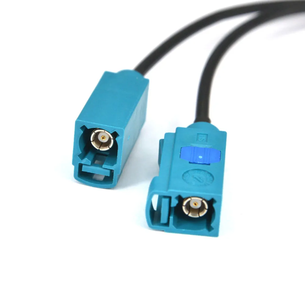 GPS антенный кабель двойной разъем Fakra Z мама RCA Y типа фоторазъем кабеля RG174 10 см|female