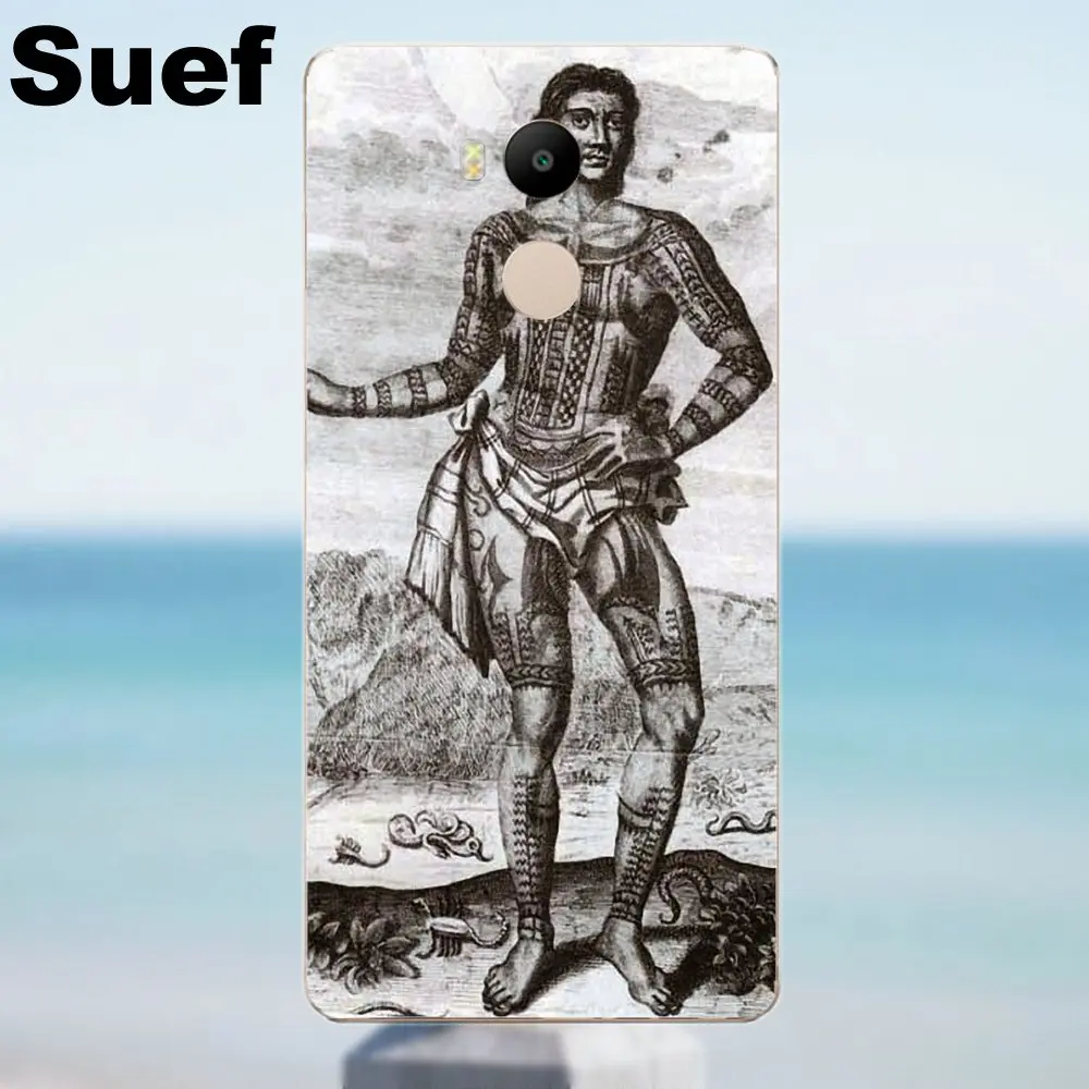 Suef Polynesian Samoan тату для Xiaomi Redmi 4 3 3S Pro Mi3 Mi4 Mi4i Mi4C Mi5 Mi5S Mi Max Note 2 Мягкий чехол с
