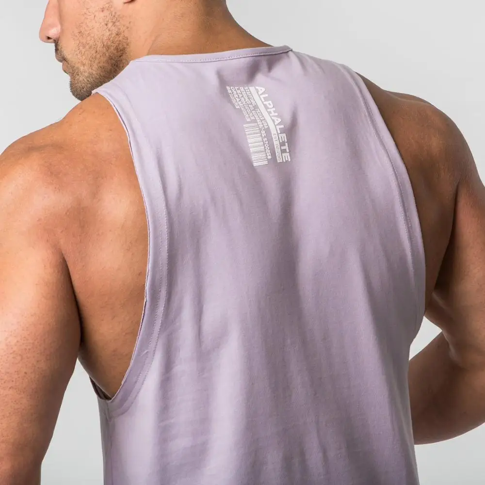 ALPHALETE новинка майка для тренажерных залов Мужская бодибилдинг Повседневная