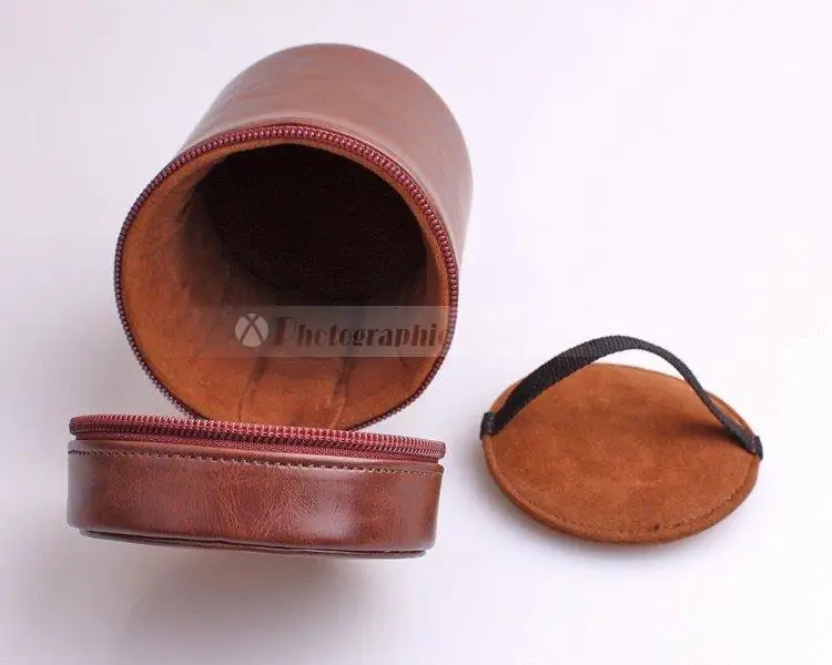 Сумка для объектива камеры чехол из искусственной кожи подходит объективов Canon