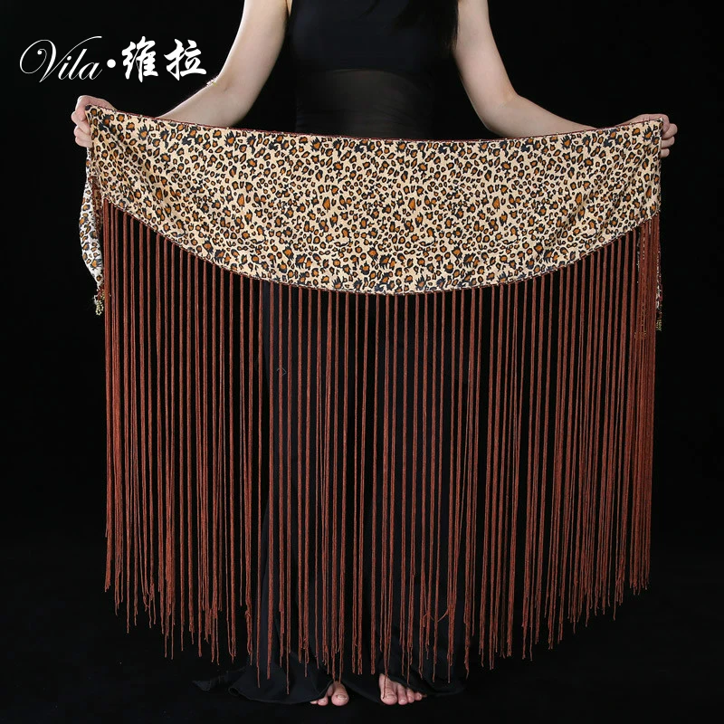 Женская индийская одежда для танца леопардовый дизайн набедренный шарф