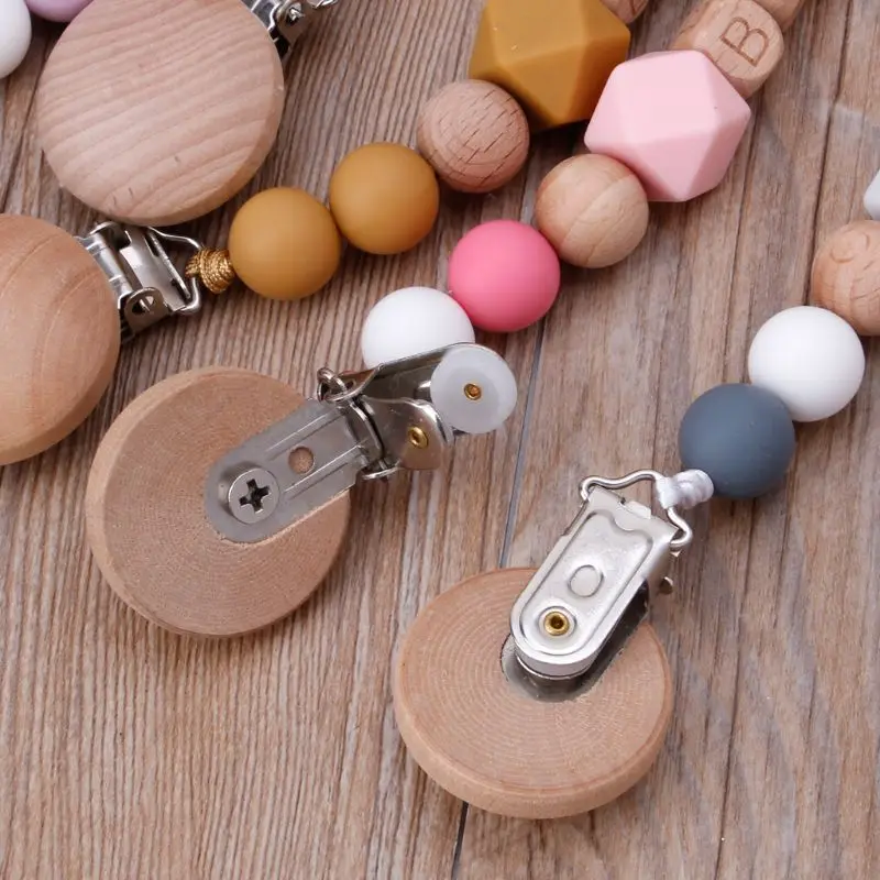 Ручная работа силиконовая цепочка для соски безопасная прорезывания зубов