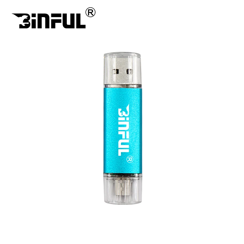sky blue Новейший флеш-накопитель OTG USB 4 ГБ 8 ГБ 16 ГБ 32 ГБ флеш-накопитель usb-накопитель внешний накопитель usb Поддержка USB смартфон мобильный - Цвет: sky blue