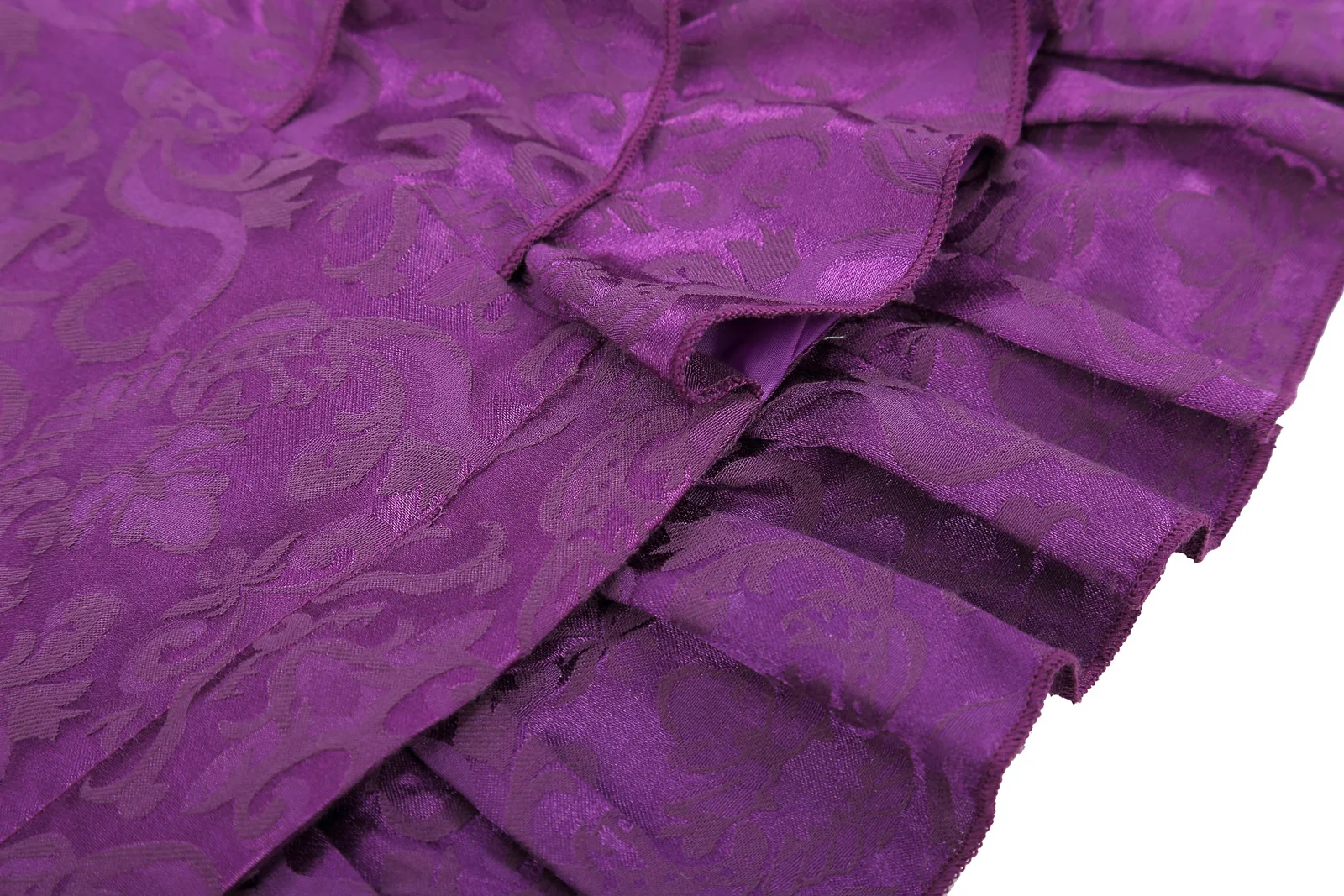 Purple KK Женская винтажная юбка ретро-корсет на шнуровке в викторианском стиле с рюшами Роскошные знаменитостей деловые вечерние Макси-платье с рыбий хвост - Цвет: Purple