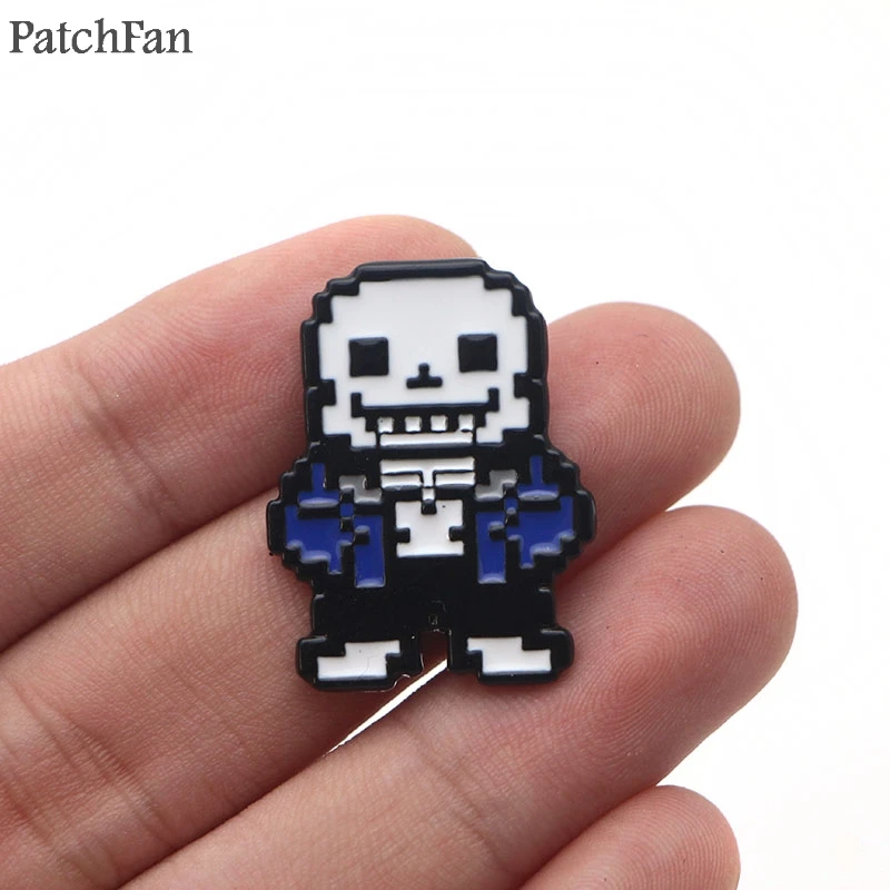 Patchfan Undertale металла и цинка Эмаль на булавке Мода медаль insignia para рюкзак рубашка