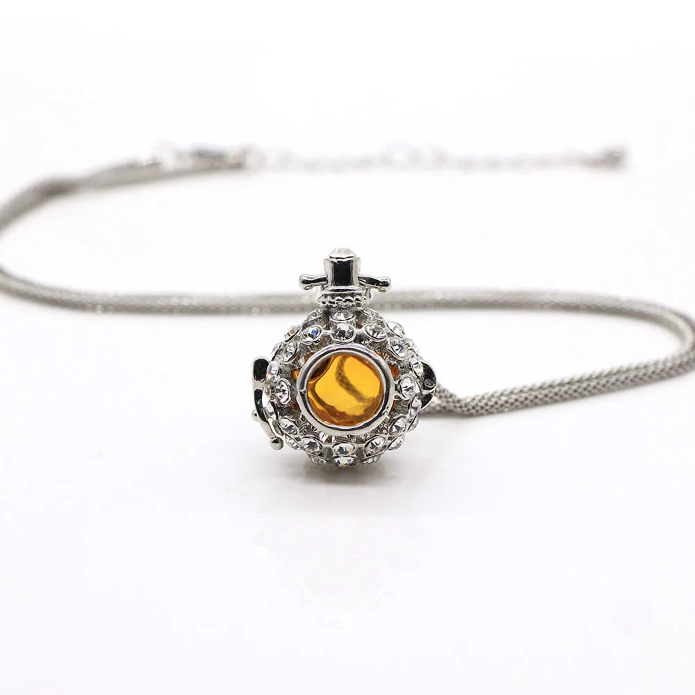 Оптовая продажа 5 шт./лот ароматерапия эфирное масло стеклянная бутылка ожерелье