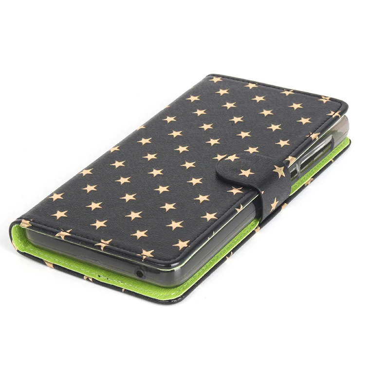 L-Right Stars Green Bottom для lenovo A536 чехол хорошее качество кожаный задняя крышка A 536