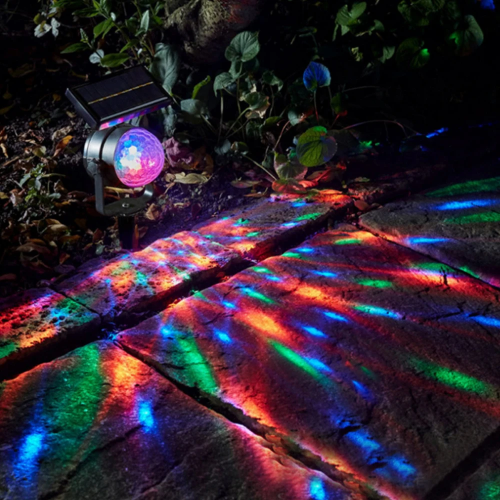 Светодиодный прожектор на солнечной энергии RGB Хрустальный волшебный шар