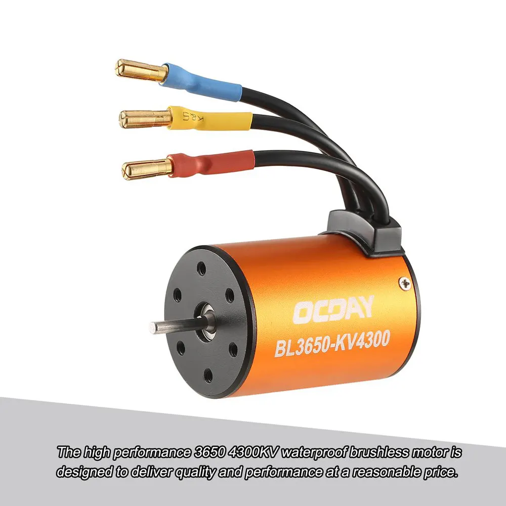 BL3650 4300KV водонепроницаемый бесщеточный двигатель для 1:10 RC автомобиль HSP 94123 HuanQi 727