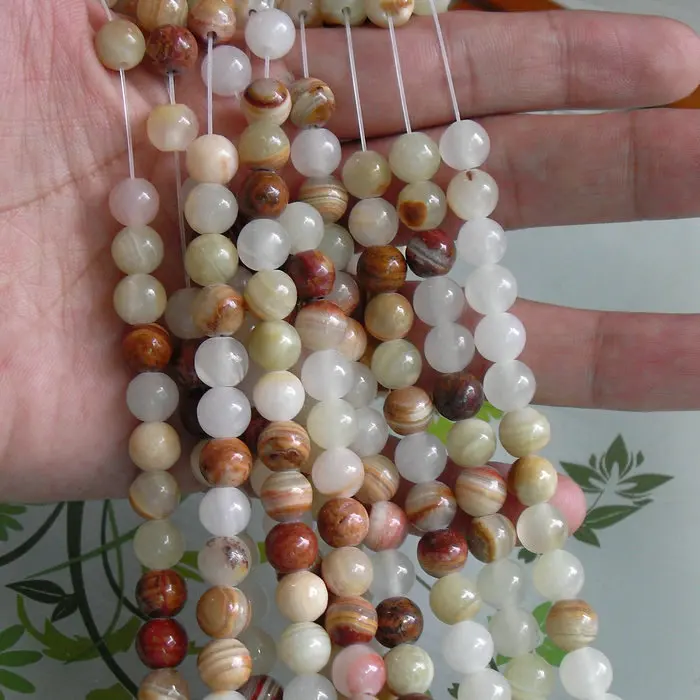 

Wholesale Natural Jades Stone 4mm 6mm 8mm 10mm Round Loose Spacer Beads for DIY Bracelets Necklace Jewelry Making Materials