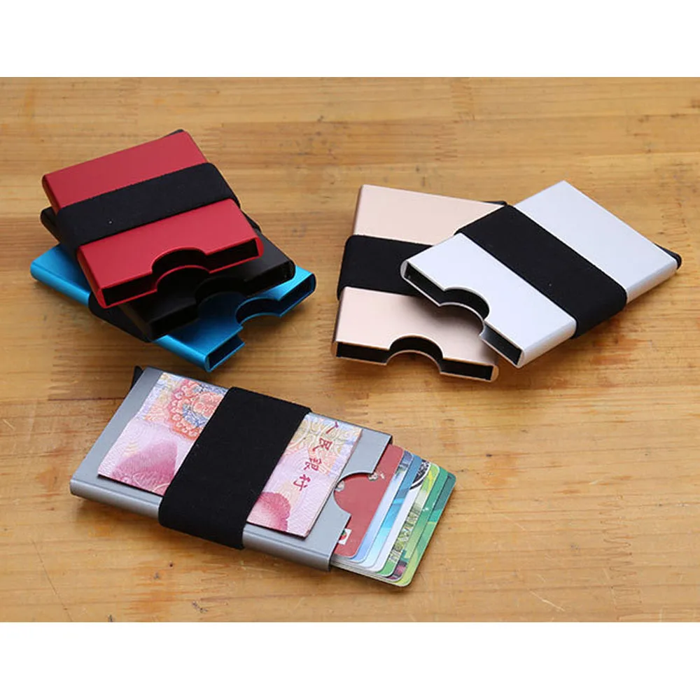 2019 новый алюминиевый держатель для карт мужчин RFID blcok чтения кредитных