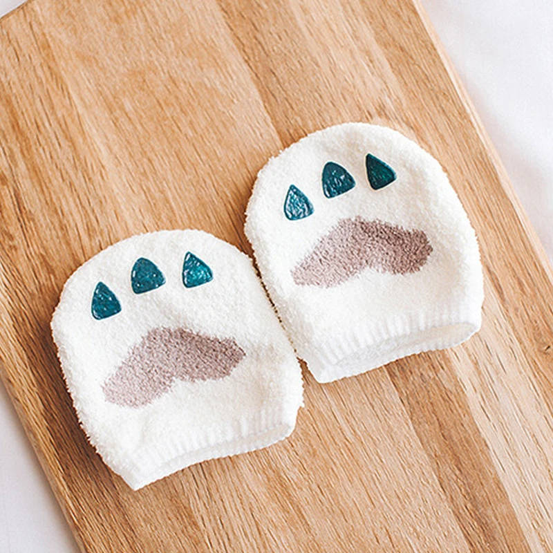 Cartoon Baby Girls Socks Coral Cashmere Floor Sock Autumn Winter Newborn Boys Photography Props Spring Clothing | Детская одежда и