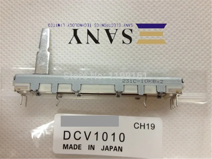 DCV1020 DCV1010 Genuine Original DJM600putter Japan ALPS 10KBX2 6CM handle 20MM potentiometer volume fader with resistance--4PCS 50k alps rk27 volume potentiometer dual 50kax2 slotted japan