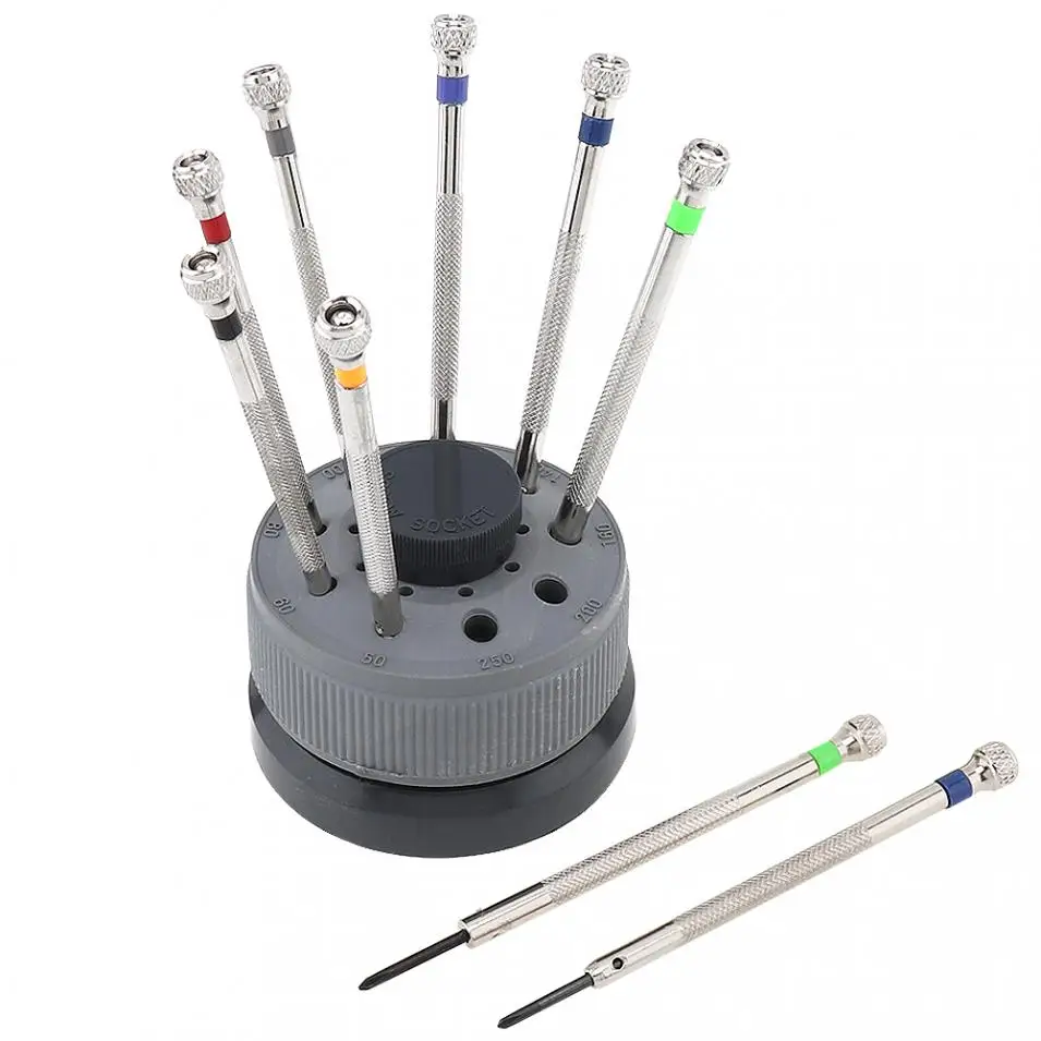 9 шт./лот профессиональный набор отверток из чистой стали 0 6 мм-2 мм шлицевая