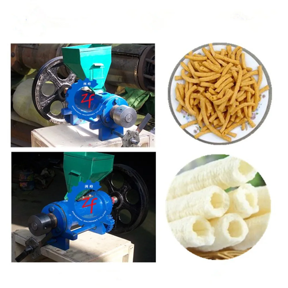 

Automatic corn or rice puffing machine multifunction cereal bulking machine puffed snack food extruder making machines