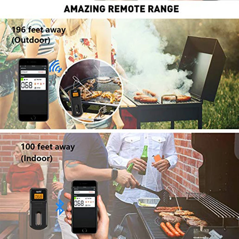 Термометр для мяса беспроводной цифровой термометр с Bluetooth для барбекю кухонный гриль для еды температурные датчики