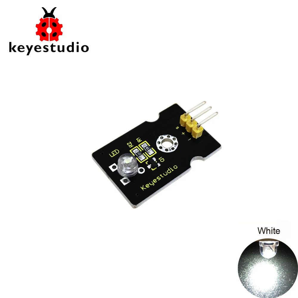 Бесплатная доставка! Цифровой Белый светодиодный модуль Keyestudio совместимый с