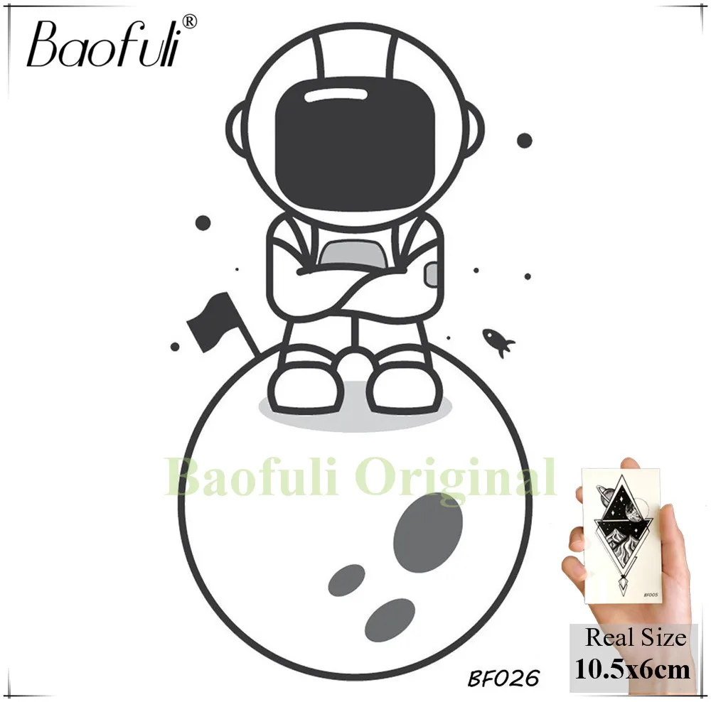 Baofuli Единорог флэш мультфильм временная татуировка боди арт тату Радужная