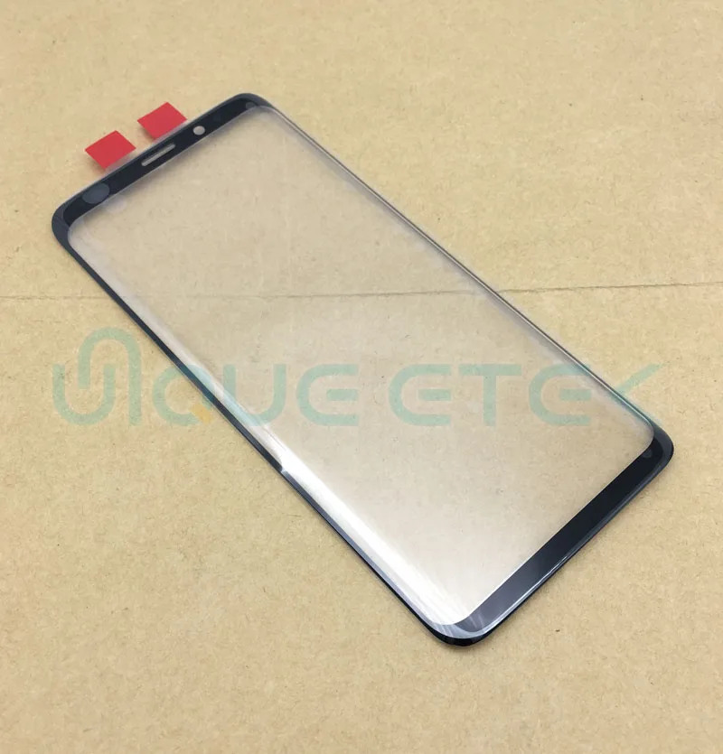 

5 шт., сменные накладки на Samsung Galaxy S9 G960 5,8 дюйма, сенсорная панель S9 + Plus G965 6,2 дюйма, черное переднее внешнее стекло, крышка объектива
