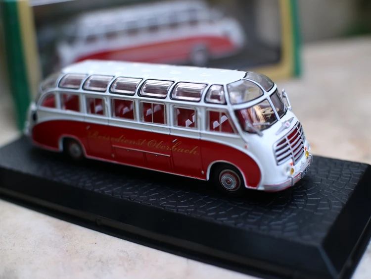Высокая имитация kashbohrer setra S8 1951 автобус, 1: 72 модели автомобилей из сплава, металлические литья, Коллекция игрушечных автомобилей