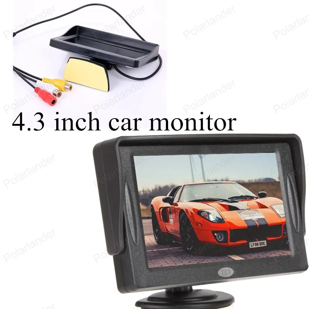Новый цветной складной ЖК-монитор заднего вида с цветным TFT-дисплеем 4 3 дюйма для