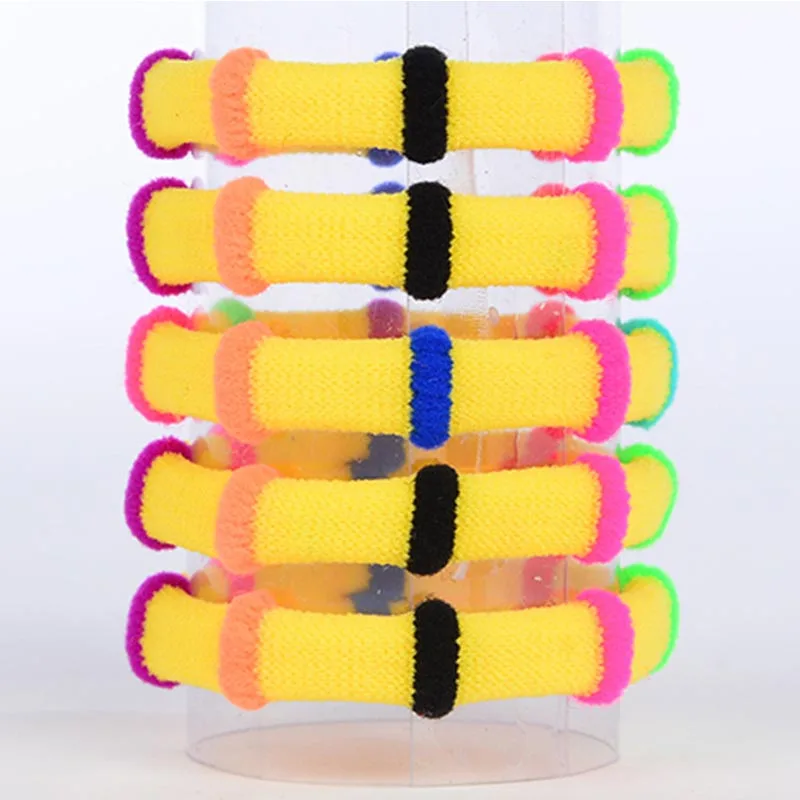 50Pcs/lot High Quality Girls Elastic Hair Bands Diameter 4 CM Accessories Rubber Rope Headwear For Women |