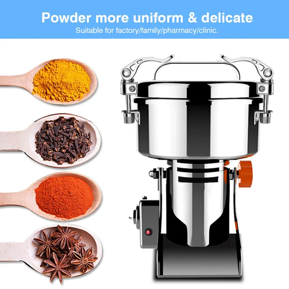 300g/1000g Swing Type Electric Grains Stainless Steel Dry Food Grinder Mill Grinding Machine High Speed Intelligent Home Crusher |
