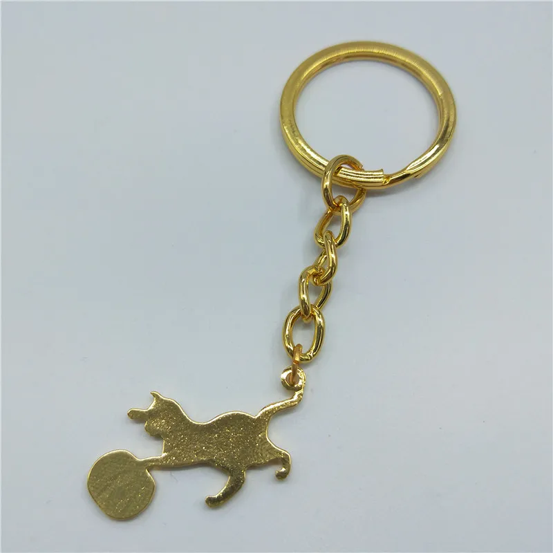 Хит милый игровой брелок для кошек Женский котенок с шариком дизайнерский