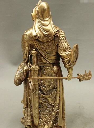 Бесплатная доставка&gt 15 &quotКитайский медный Дракон Воин GuanGong GuanYu меч с