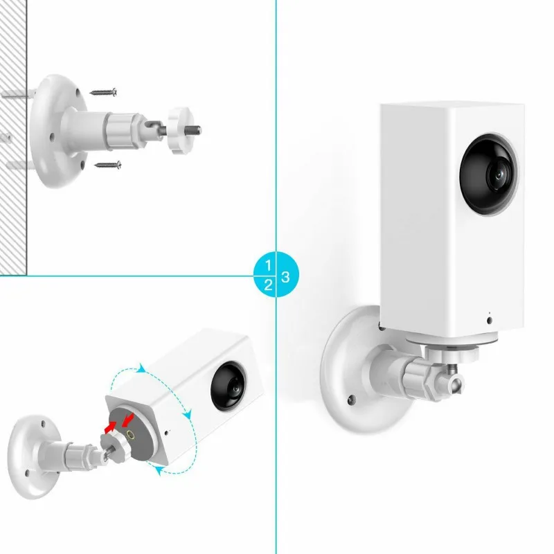 Wyze/blink/Arlo Pro кронштейн пластиковый для камеры Белый Универсальный наблюдения |