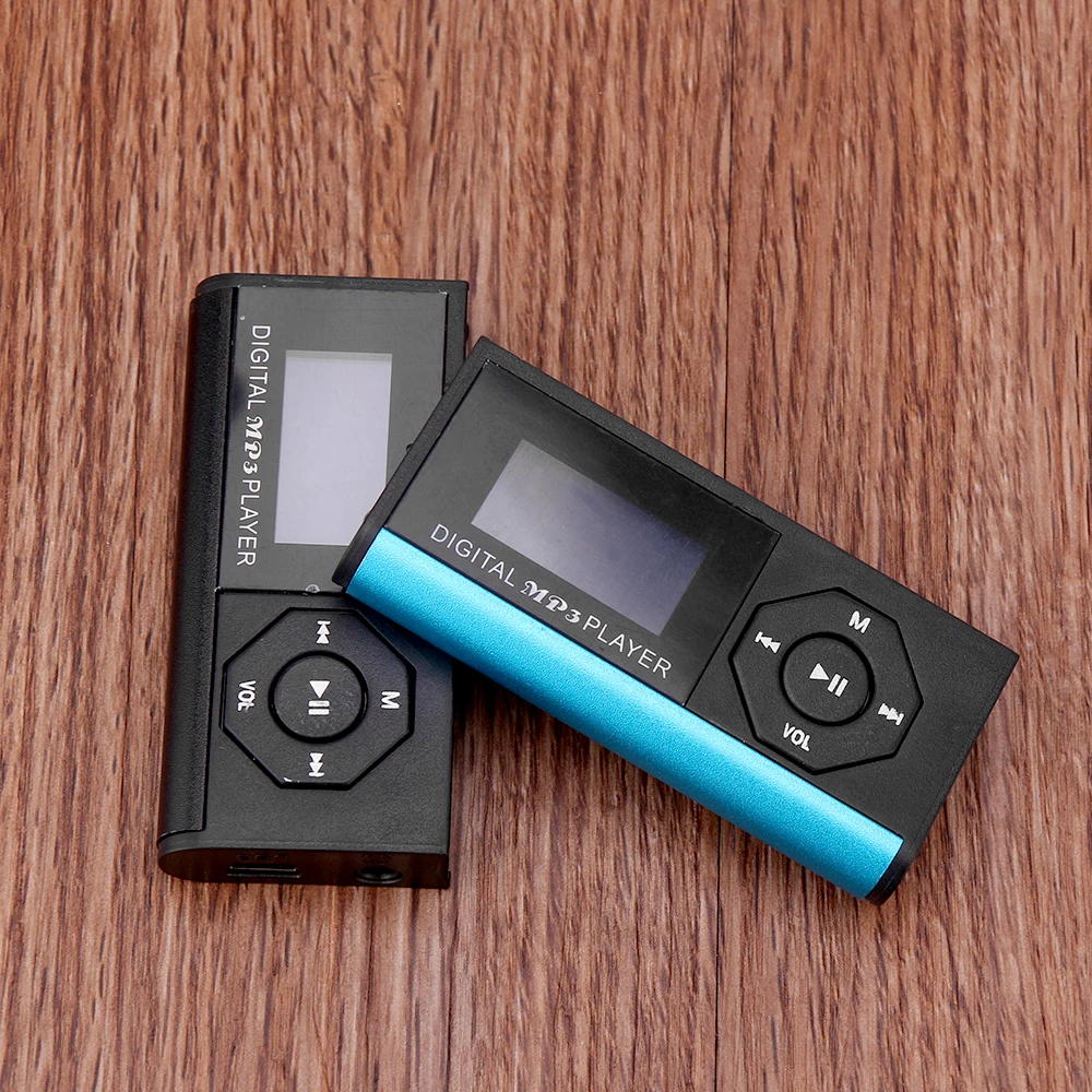 Powstro ЖК-дисплей цифровой музыкальный MP3 плеер без памяти Макс поддержка 16 Гб Micro SD карта TF карта с usb кабель для зарядки