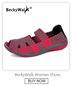 BeckyWalk/Весенняя женская обувь на платформе; женские слипоны; повседневные тканые кроссовки на платформе; Женская Осенняя обувь из сетчатого материала; WSH2915