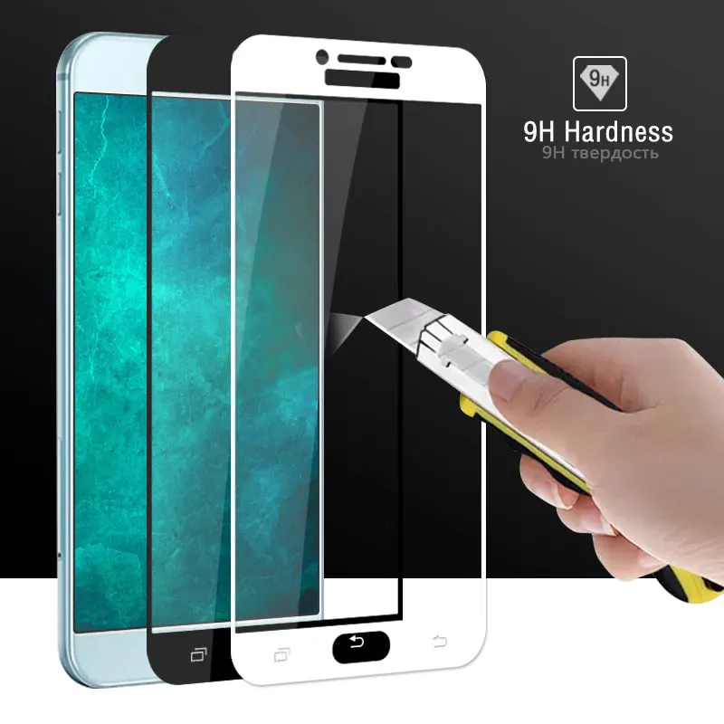 Screen Protector for Samsung Galaxy A8 2016 A810 Anti-Fingerprint 5.7&quot SM-A810F Tough Protection Tempered Glass Thin Front Film |
