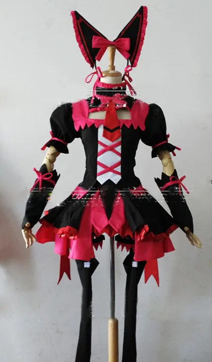 Ворота: Jieitai Kanochi nite Rory Mercury Косплей Униформа платье комплект с чулками на заказ